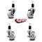 Service Caster 3'' Nylon Wheel Swivel 1-1/2'' Expanding Stem Caster Set 2 Brakes, 4PK SCC-EX20S314-NYS-2-TLB-2-112 - alternate 5
